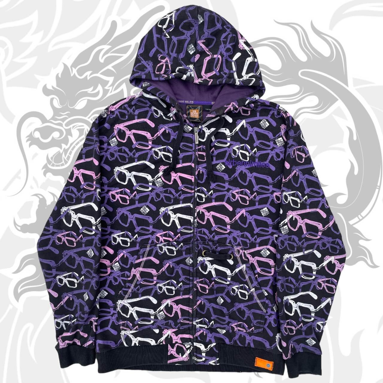 SIR BENNI MILES デザインジップパーカー S