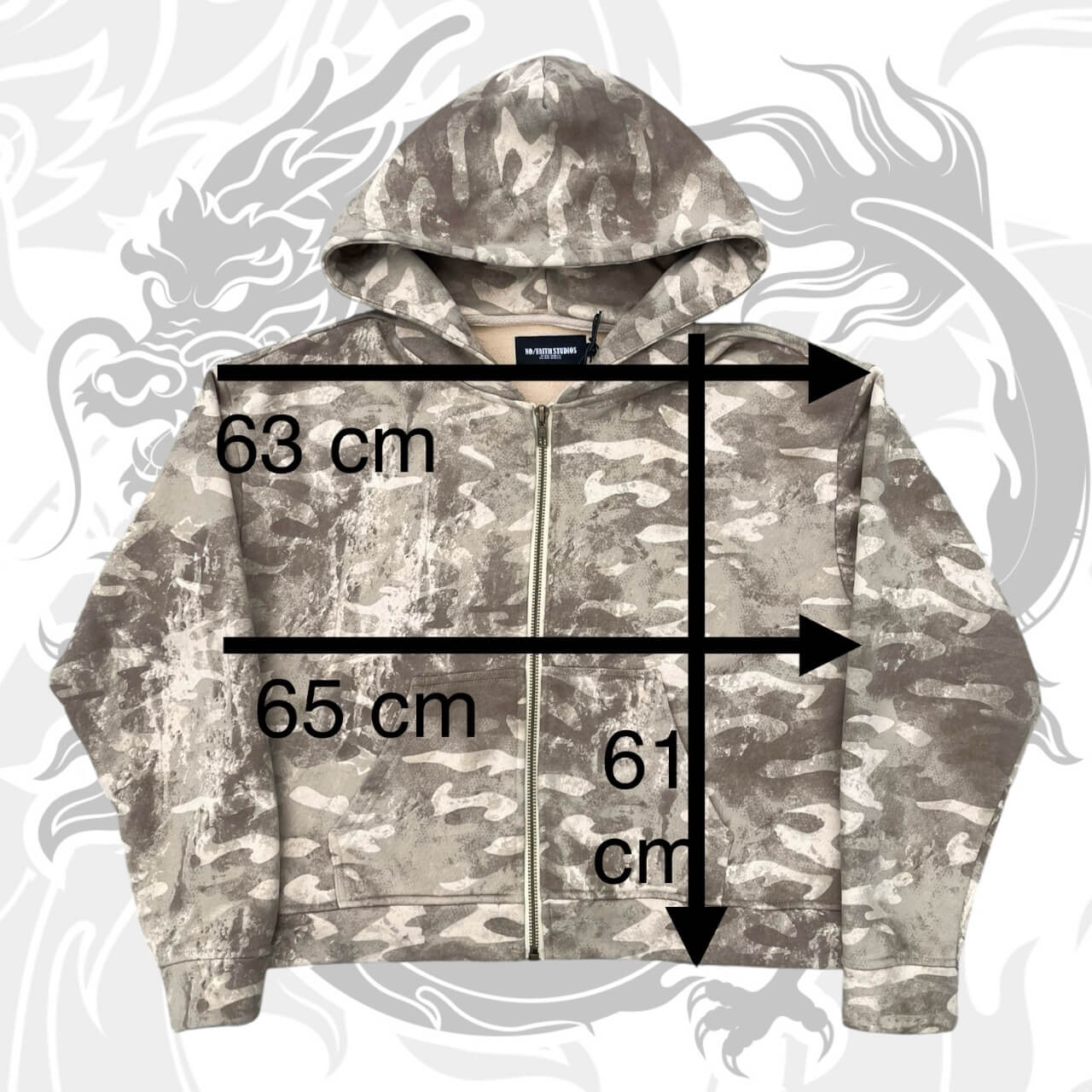 NO/FAITH STUDIOS ジップ ジャケット Camo 2colors○関送無料○ CAMO MONOGRAM ZIP JACKET BLACK VINTAGE – NO/FAITH STUDIOS